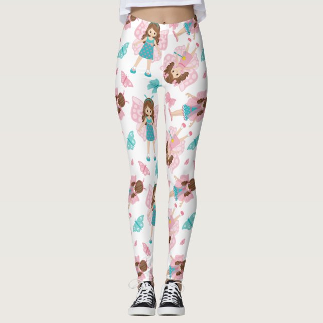 Real Butterfly Art Leggings (Framsida)