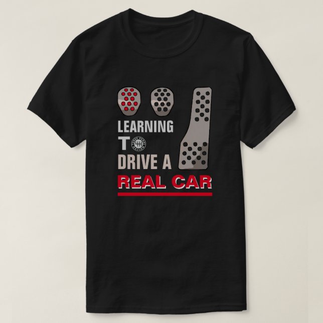 REAL CAR MANUAL T-Shirt (Design framsida)