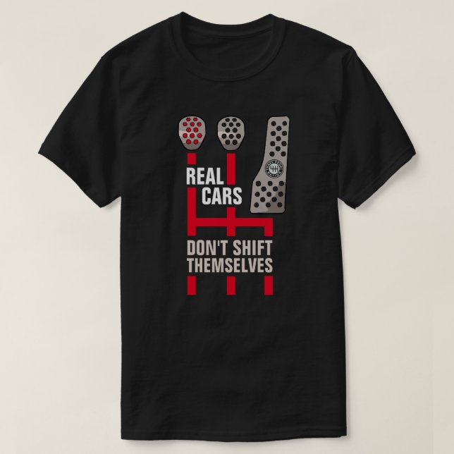 REAL CARS MANUAL T-Shirt (Design framsida)