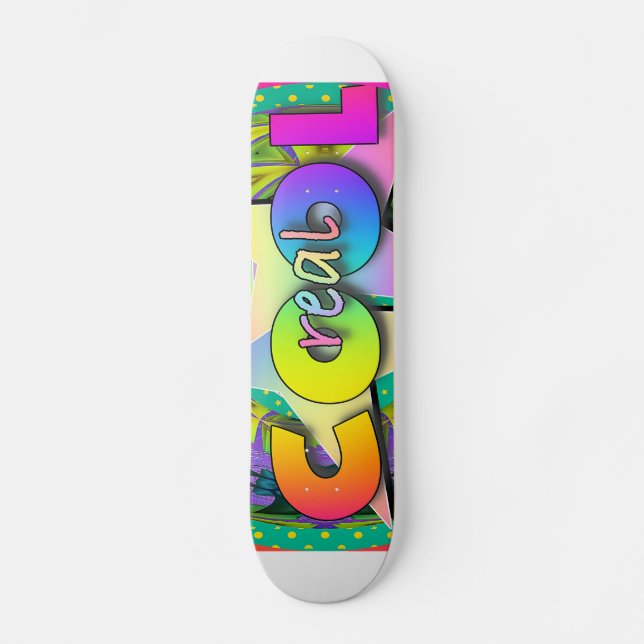 REAL COOLA! Skuggbord Mini Skateboard Bräda 18,5 Cm (Framsida)
