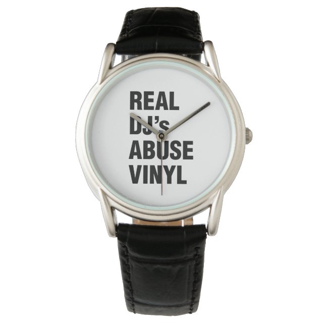 REAL DJ's ABUSE VINYL Armbandsur (Framsida)