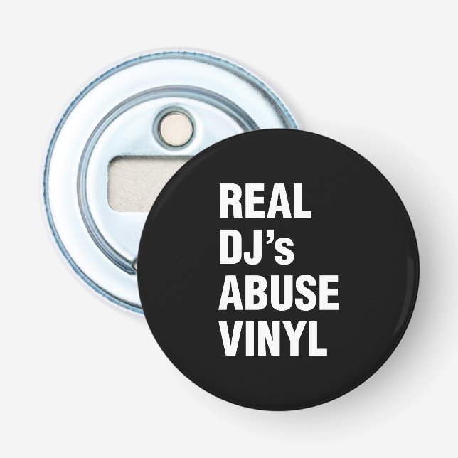 REAL DJ's ABUSE VINYL Flasköppnare (Framsidan)