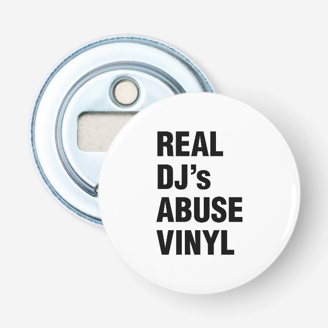 REAL DJ's ABUSE VINYL Flasköppnare (Framsidan)