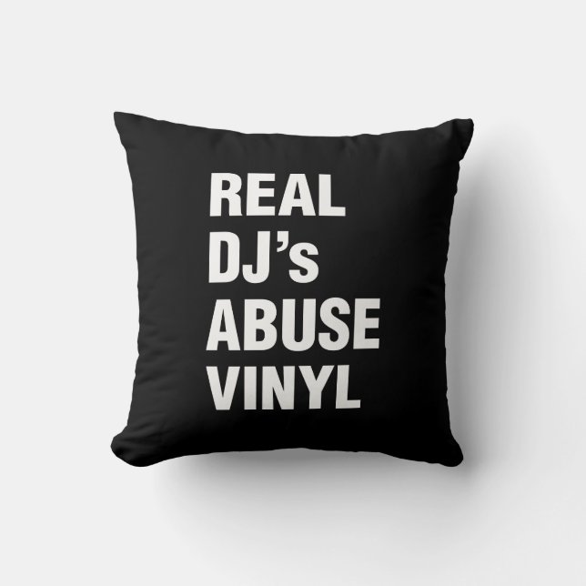 REAL DJ's ABUSE VINYL Kudde (Framsida)