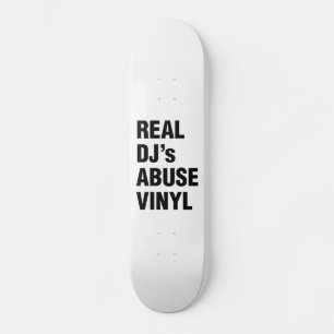 REAL DJ's ABUSE VINYL Skateboard Bräda 20 Cm