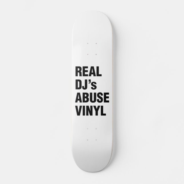 REAL DJ's ABUSE VINYL Skateboard Bräda 20 Cm (Framsida)