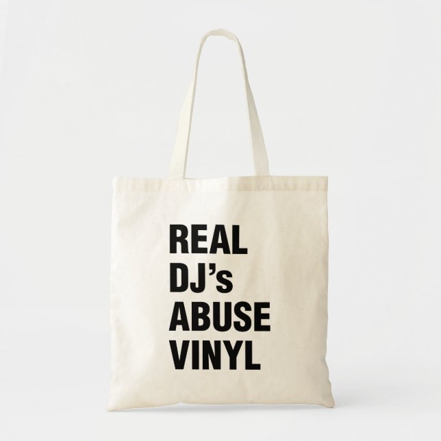 REAL DJ's ABUSE VINYL Tygkasse (Framsidan)
