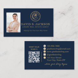 Real Estate Agent | Custom Logo Property Branding Visitkort