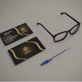 Real Estate Agent Luxury Business Card Visitkort