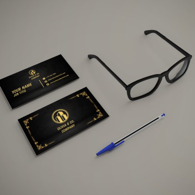 Real Estate Agent Luxury Business Card Visitkort (Skapare uppladdad)