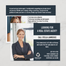 Real Estate Agent Marketing PROMOTION LOGO PHOTO  Vykort