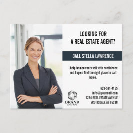 Real Estate Agent Marketing PROMOTION LOGO PHOTO  Vykort