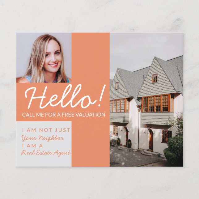 Real Estate Agent neighbor HELLO autumn fall Flygblad (Framsidan)
