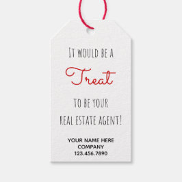 Real Estate Agent Treat Presentetikett