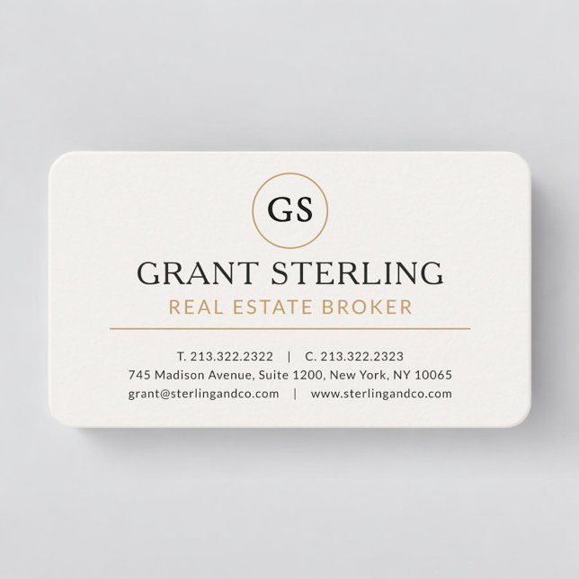 Real Estate Broker Professional Visitkort (Skapare uppladdad)