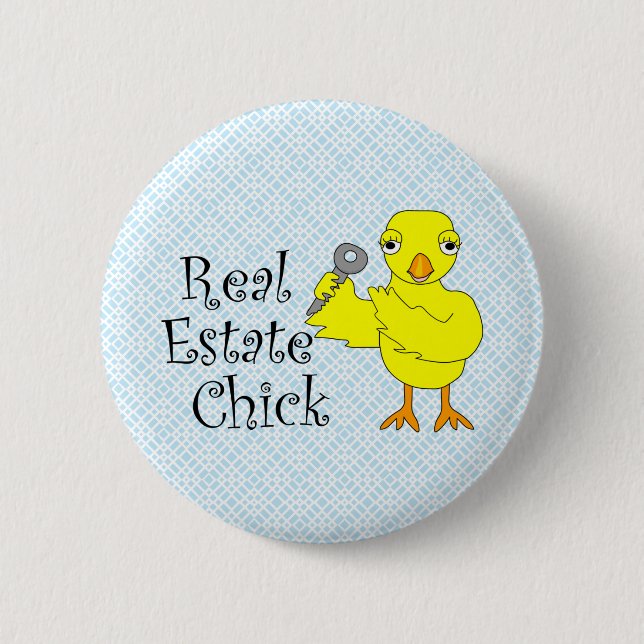 Real Estate Chick  Knapp (Framsida)