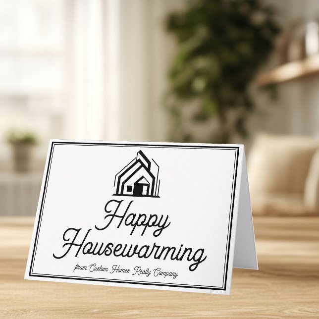 Real Estate Company Custom Logo Elegant Realtor Kort (Skapare uppladdad)