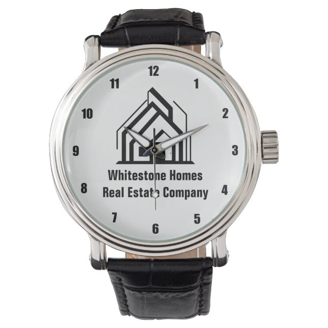 Real Estate Company Customized Realtor Logo Armbandsur (Framsida)