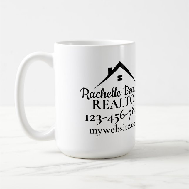 Real Estate Marketing Custom Realtor Kaffemugg (Vänster)