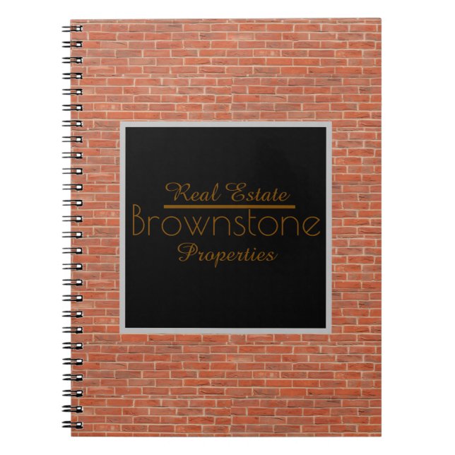 Real Estate Notebook | Brownstone Anteckningsbok (Framsidan)