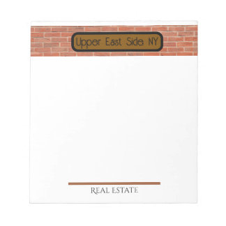 Real Estate | Upper East Side, NYC Notepad Anteckningsblock