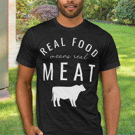 Real Food Elaks Real Kött Unisex Carniäger T Shirt