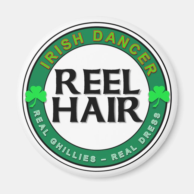 Real Ghillies, Real Dress, REEL HAIR Magnet (Framsidan)