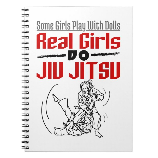 Real Girls Do Jiu Jitsu BJJ Jiujitsu Women Anteckningsbok (Framsidan)