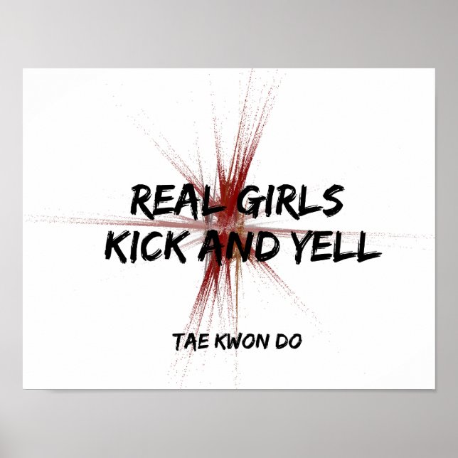 Real Girls Kick och Yell Poster (Framsidan)
