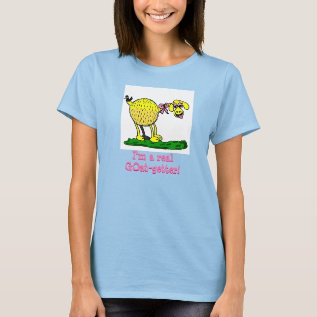 Real GOat Getter T Shirts for Women (Framsida)