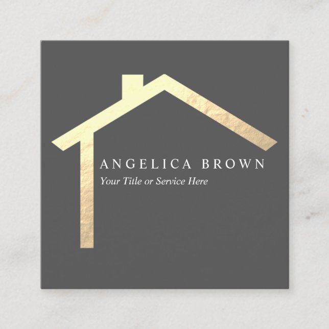 Real Gods, Affärskort Fyrkantigt Visitkort (Framsida)