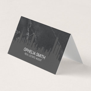 Real Gods Agent Cityscape Marble Visitkort
