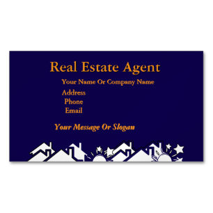 Real Gods Agent Dk Blue Magnetiska Visitkort