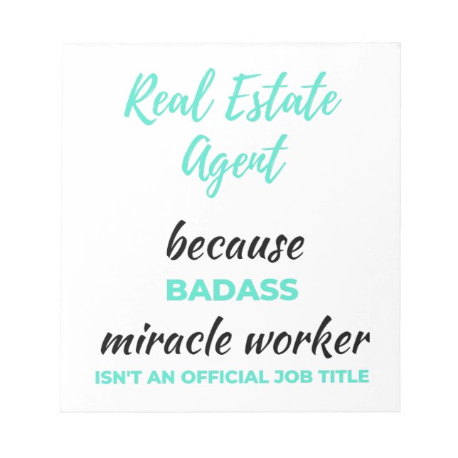 Real Gods Agent eftersom Badass Miracle Worker 2 Anteckningsblock (Framsida)