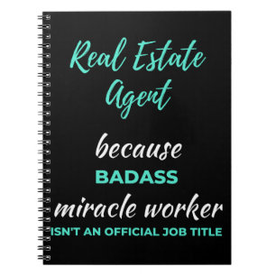 Real Gods Agent eftersom Badass Miracle Worker Anteckningsbok
