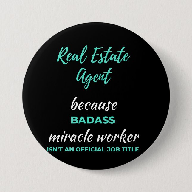 Real Gods Agent eftersom Badass Miracle Worker Knapp (Framsida)