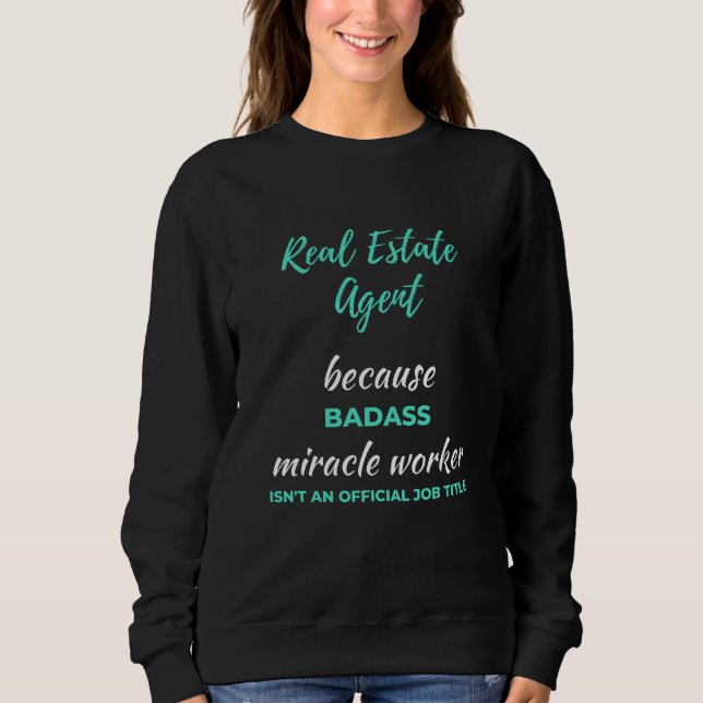 Real Gods Agent eftersom Badass Miracle Worker T Shirt (Framsida)