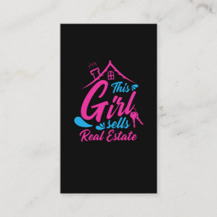 Real Gods Agent Egendom Girl Broker Investor Visitkort