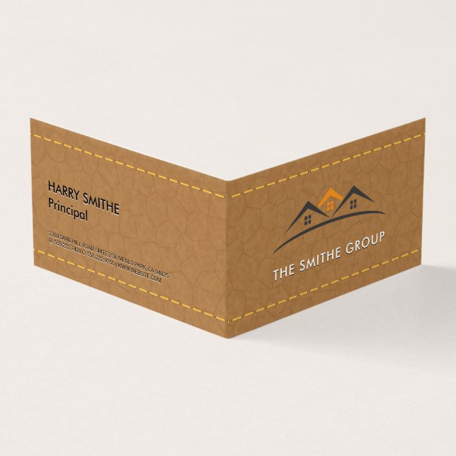 Real Gods Agent | Hem | Titelläder Visitkort (Utsida)