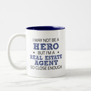 Real Gods Agent Humor Novelty Två-Tonad Mugg