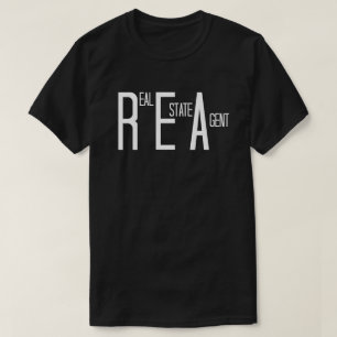 Real Gods Agent i Roligt Text Tee Shirt