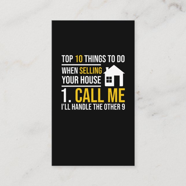 Real Gods Agent Investor Egendom Broker Visitkort (Framsida)