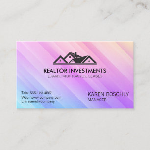 Real Gods Agent Logotyp Egendom Visitkort