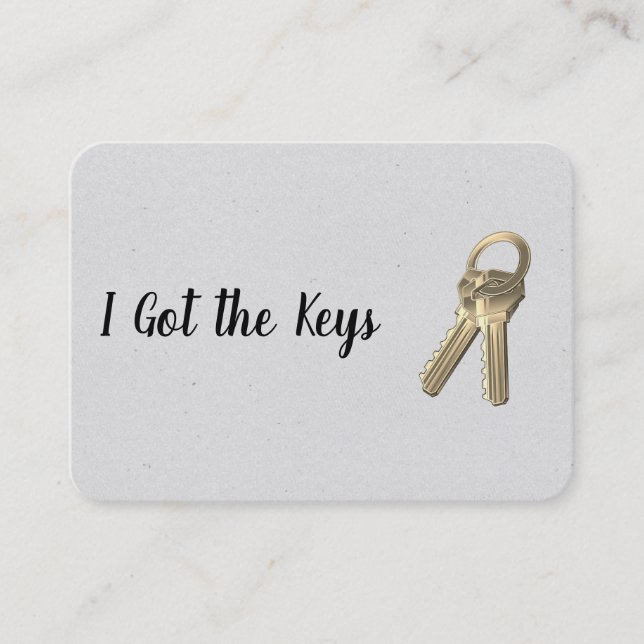 Real Gods Agent/Nycklar Visitkort (Framsida)