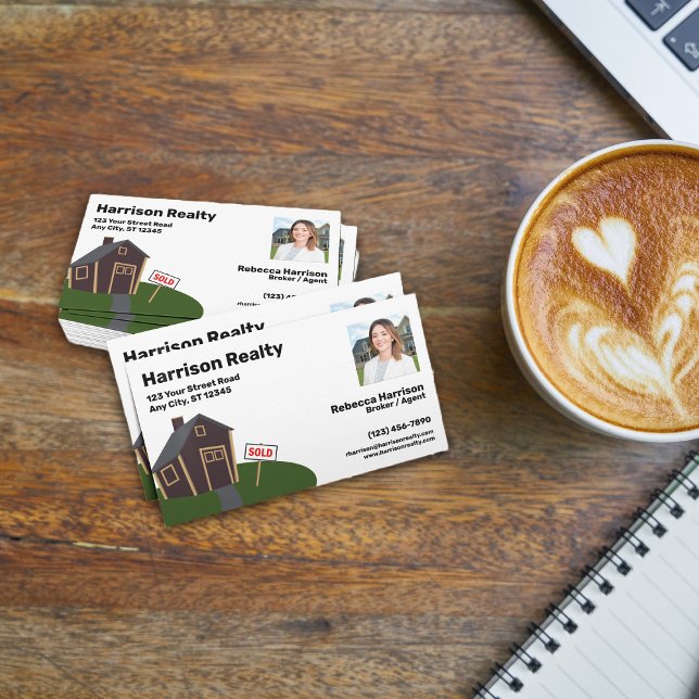 Real Gods Agent/Professionell för mäklare Visitkort (Skapare uppladdad)