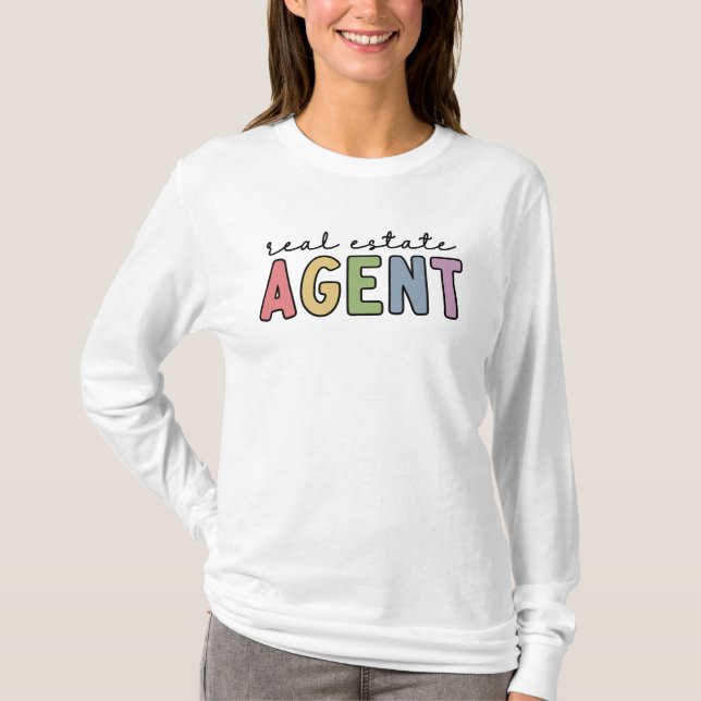 Real Gods Agent | Realtor-gåvor T Shirt (Framsida)