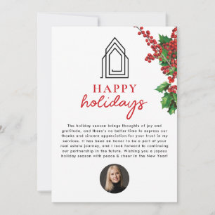 Real Gods Agent Realtor jul Glad helg Julkort