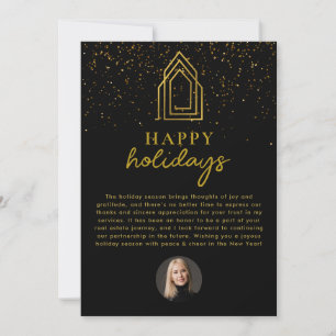 Real Gods Agent Realtor jul Glad helg Julkort