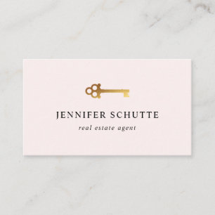 Real Gods Agent Rosa Guld Nyckel Luxe Modern för Visitkort