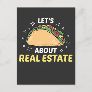 Real Gods Agent Taco Egendom Broker Foodie Vykort